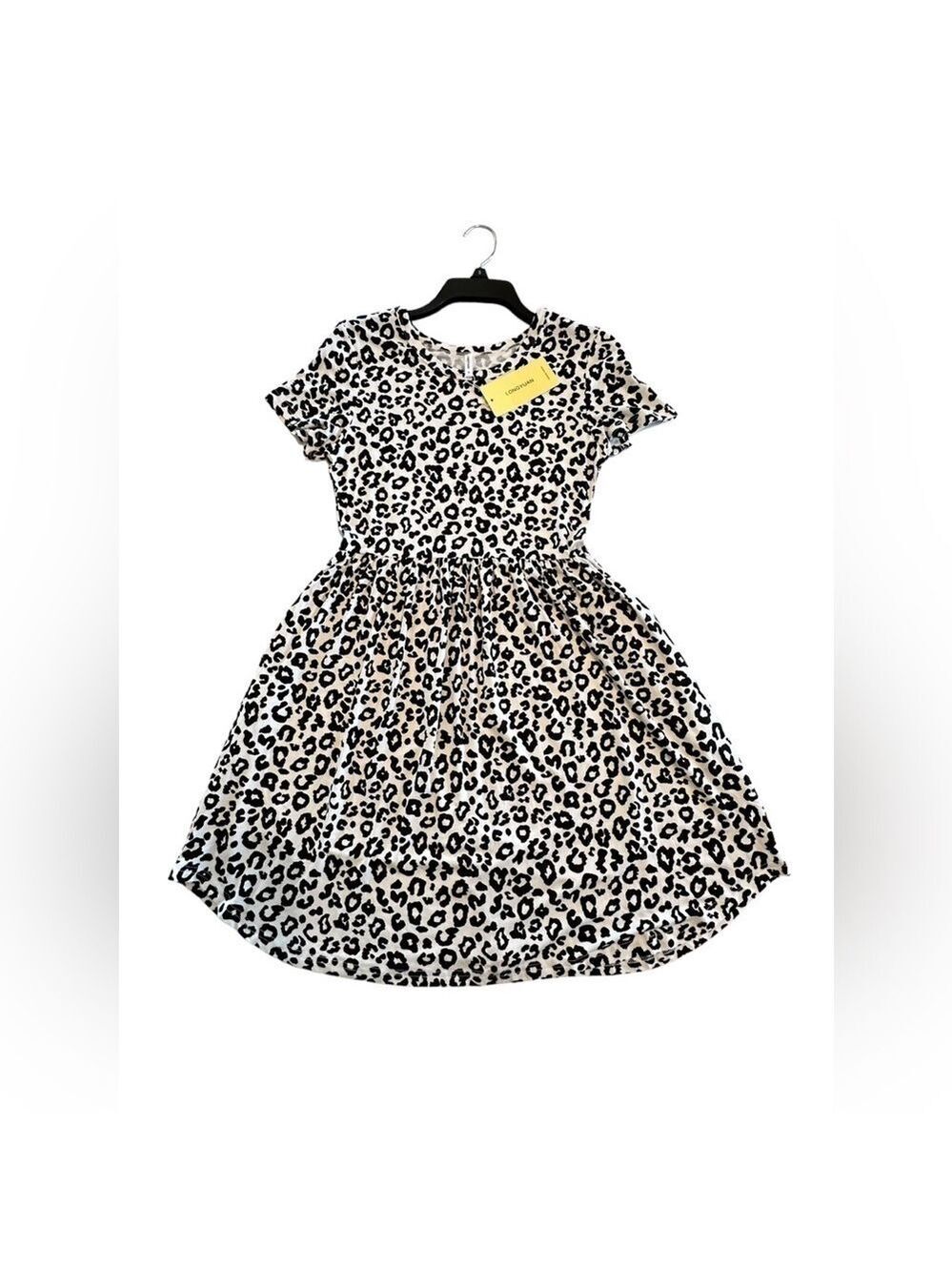 Dalmatian Print Whimsical Dress Womens Small Black & White Summer Vacation NWT